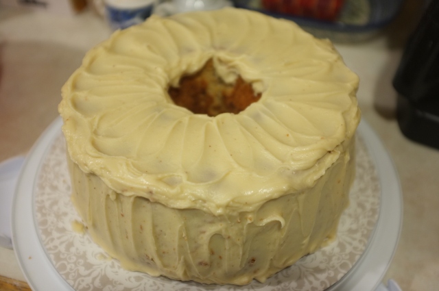 #40 Maple Pecan Chiffon Cake with Brown Butter Icing