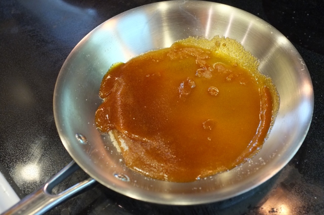 Burnt Sugar: Almost all the sugar is melted