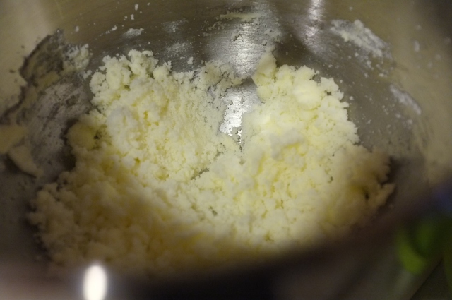 butter and sugar (little butter, lots of sugar)